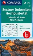 KOMPASS Wanderkarte 657 Sextner Dolomiten, Hochpustertal / Dolomiti di Sesto, Alta Pusteria 1:25.000 - 
