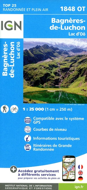 Bagneres-de-Luchon Lac d'Oo 1:25 000 - 