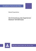 Cover-Bild zum Titel 'Die Entwicklung des Eigentümer-Besitzer-Verhältnisses' von 'Sibylle Rosenlöcher'