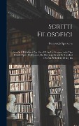 Cover-Bild zum Titel 'Scritti Filosofici' von 'Bertrando Spaventa'