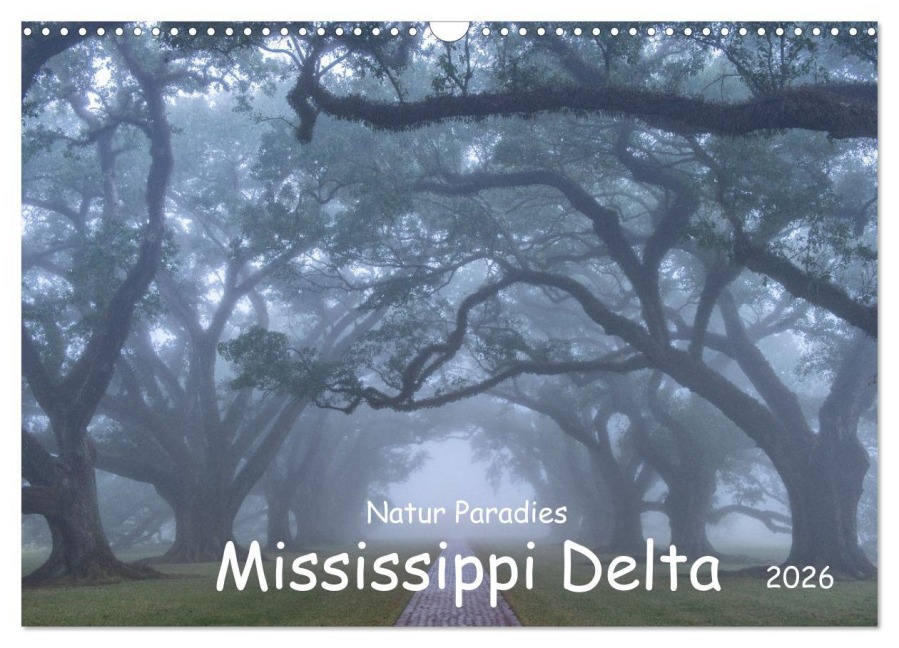 Natur Paradies Mississippi Delta (Wandkalender 2026 DIN A3 quer), CALVENDO Monatskalender - Christian Heeb
