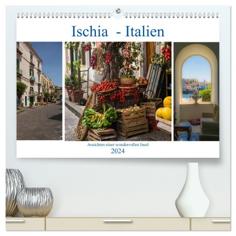 Ischia - Italien (hochwertiger Premium Wandkalender 2024 DIN A2 quer), Kunstdruck in Hochglanz - Mario Hagen