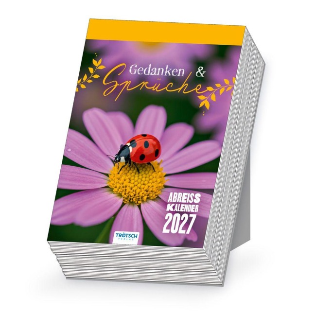TRÖTSCH - Abreißkalender Gedanken und Sprüche 2027 - 