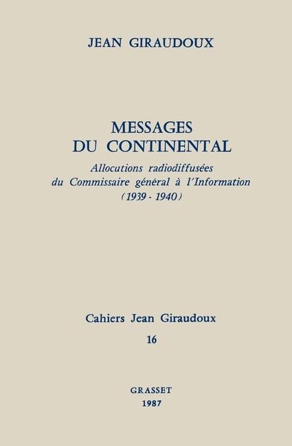 Cahiers numéro 16 - Jean Giraudoux