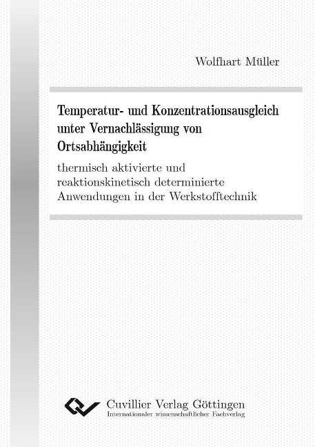 Temperatur- und Konzentrationsausgleich unter Vernachlässigung von Ortsabhängigkeit - 