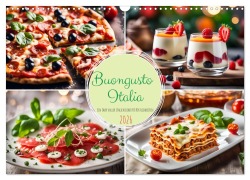 Cover-Bild zum Titel 'Buongusto Italia - Ein Jahr voller italienischer KI Köstlichkeiten (Wandkalender 2026 DIN A3 quer), CALVENDO Monatskalender' von 'Fred Schimak'