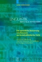 Die sprachliche Benennung von Personen aus konstruktivistischer Sicht - Antje Hornscheidt