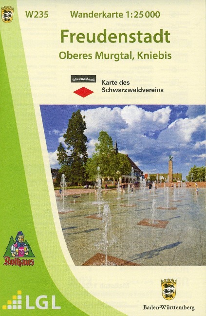 Wanderkarte 1:25 000 Freudenstadt - 