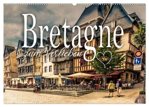 Bretagne zum Verlieben (Wandkalender 2024 DIN A2 quer), CALVENDO Monatskalender - Monika Schöb