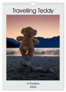 Cover-Bild zum Titel 'Travelling Teddy in Europa (Wandkalender 2026 DIN A4 hoch), CALVENDO Monatskalender' von 'Christian Kneidinger C-K-Images'