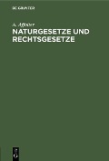 Cover-Bild zum Titel 'Naturgesetze und Rechtsgesetze' von 'A. Affolter'