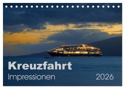 Cover-Bild zum Titel 'Kreuzfahrt Impressionen (Tischkalender 2026 DIN A5 quer), CALVENDO Monatskalender' von 'Uwe Bade'