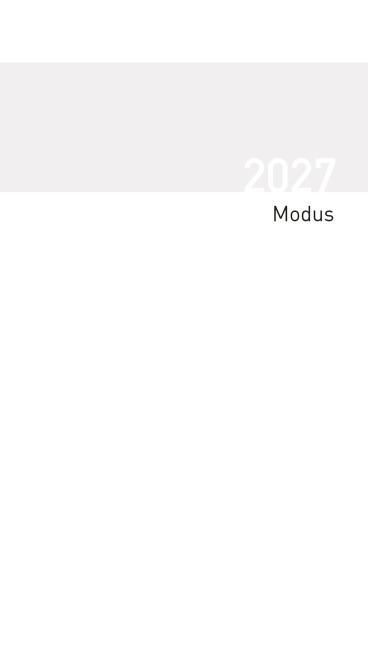 Taschenkalender Modus geheftet Einlage 2027 - 