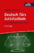 Cover-Bild zum Titel 'Deutsch fürs Jurastudium' von 'Monika Hoffmann'