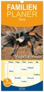 Cover-Bild zum Titel 'Familienplaner 2026 - Vogelspinnen mit 5 Spalten (Wandkalender, 21 x 45 cm) CALVENDO' von 'Barbara Mielewczyk'
