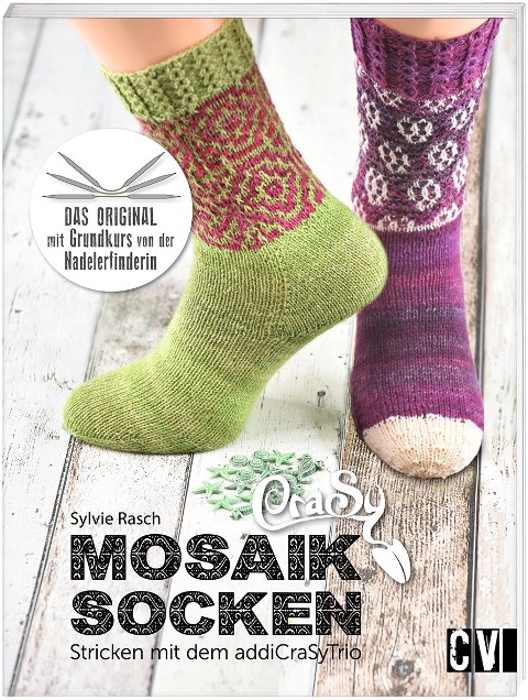 CraSy Mosaik - Socken Stricken mit dem addiCraSyTrio - Sylvie Rasch