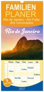 Cover-Bild zum Titel 'Familienplaner 2027 - Rio de Janeiro - Am Fuße des Corcovados. mit 5 Spalten (Wandkalender, 21 x 45 cm) CALVENDO' von 'Sf'