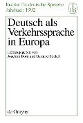 Cover-Bild zum Titel 'Deutsch als Verkehrssprache in Europa' von ''