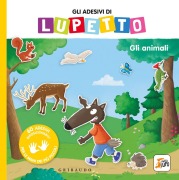 Cover-Bild zum Titel 'Gli animali. Gli adesivi di Lupetto. Amico Lupo' von 'Orianne Lallemand'
