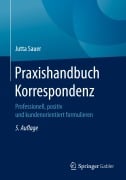 Cover-Bild zum Titel 'Praxishandbuch Korrespondenz' von 'Jutta Sauer'