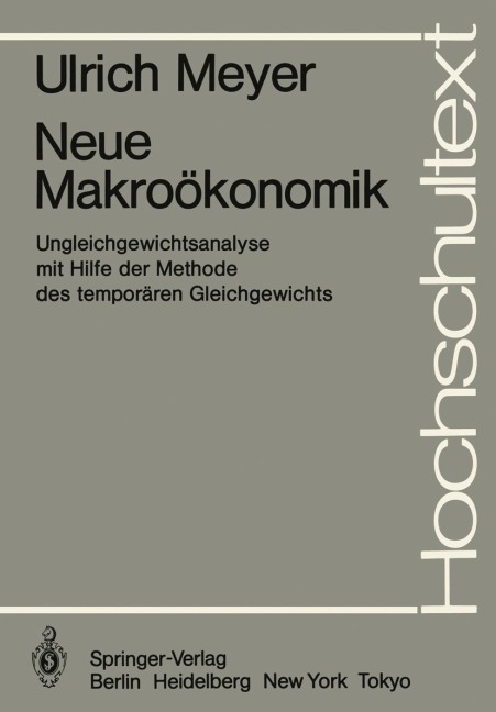 Neue Makroökonomik - U. Meyer