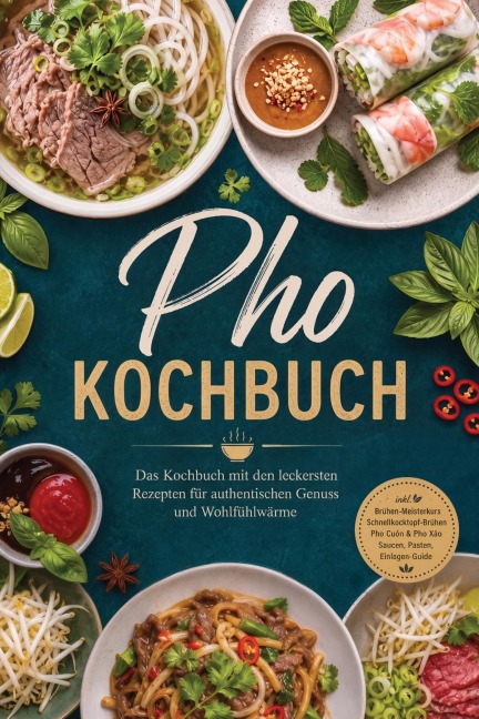 Pho Kochbuch: Das Kochbuch mit den leckersten Rezepten für authentischen Genuss und Wohlfühlwärme - inkl. Brühen-Meisterkurs, Schnellkochtopf-Brühen, Pho Cu¿n & Pho Xào, Saucen,Pasten, Einlagen-Guide - Lauren Truong