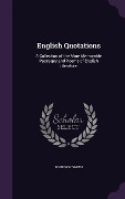 Cover-Bild zum Titel 'English Quotations' von 'Robinson Smith'