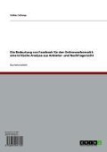 Cover-Bild zum Titel 'Die Bedeutung von Facebook für den Onlinewerbemarkt: eine kritische Analyse aus Anbieter- und Nachfragersicht' von 'Volker Schoop'