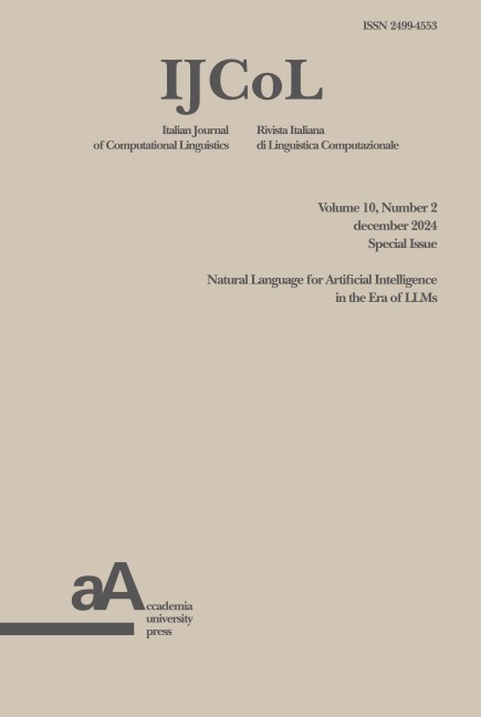 IJCoL - Italian Journal of Computational Linguistics vol. 10, n. 2 december 2024 Special Issue - 