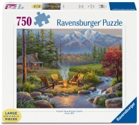 Cover-Bild zum Titel 'Erwachsenenpuzzle 750 Large Pieces - Lagerfeuer-Romantik' von ''