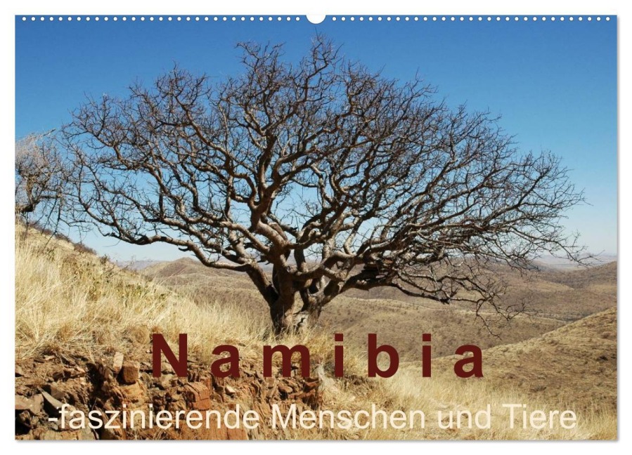 Namibia - faszinierende Menschen und Tiere (Wandkalender 2026 DIN A2 quer), CALVENDO Monatskalender - Brigitte Dürr