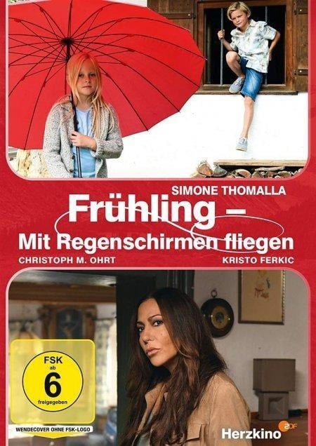 Frühling - Mit Regenschirmen fliegen - Natalie Scharf, Martin Unterberger