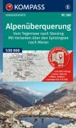 Cover-Bild zum Titel 'KOMPASS Wanderkarte 288 Alpenüberquerung, vom Tegernsee nach Sterzing, mit Varianten über den Spitzingsee nach Meran 1:50.000' von ''