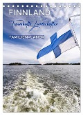 FINNLAND Traumhafte Landschaften / Familienplaner (Tischkalender 2025 DIN A5 hoch), CALVENDO Monatskalender - Melanie Viola