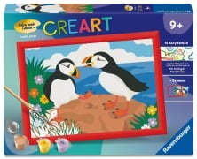 Cover-Bild zum Titel 'CreArt, Malen nach Zahlen Kinder - Papageientaucher' von ''