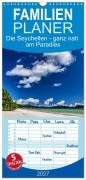 Cover-Bild zum Titel 'Familienplaner 2027 - Die Seychellen - ganz nah am Paradies mit 5 Spalten (Wandkalender, 21 x 45 cm) CALVENDO' von 'Rsiemer'