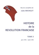 Cover-Bild zum Titel 'Histoire de la révolution française' von 'Jules Michelet'