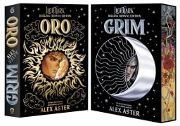 Cover-Bild zum Titel 'Grim and Oro: Dueling Crowns Edition (A Lightlark Saga Deluxe Companion Book)' von 'Alex Aster'