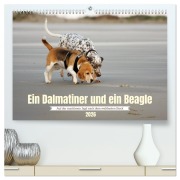 Ein Dalmatiner und ein Beagle - Auf der maritimen Jagd nach dem weltbesten Stock (hochwertiger Premium Wandkalender 2026 DIN A2 quer), Kunstdruck in Hochglanz - Daniela Tapper