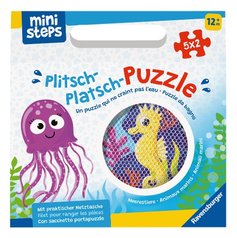 ministeps Plitsch-Platsch-Puzzle Meerestiere - ab 12 Monate - 