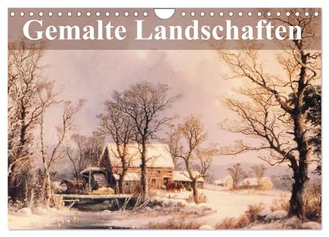 Gemalte Landschaften (Wandkalender 2024 DIN A4 quer), CALVENDO Monatskalender - Elisabeth Stanzer