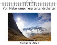 Cover-Bild zum Titel 'Von Nebel umschleierte Landschaften - (Wandkalender 2025, Kalender DIN A4 quer, Monatskalender im Querformat mit Kalendarium, das perfekte Geschenk)' von 'Samuel Fischer'