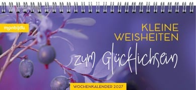 Cover-Bild zum Titel 'Mein Wochenplaner 2027 - Kleine Weisheiten zum Glücklichsein' von ''