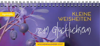 Cover-Bild zum Titel 'Mein Wochenplaner 2027: Kleine Weisheiten zum Glücklichsein' von ''