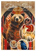 Totem-Tiere - Mythische Illustrationen von Krafttieren (Wandkalender 2025 DIN A2 hoch), CALVENDO Monatskalender - Anja Frost