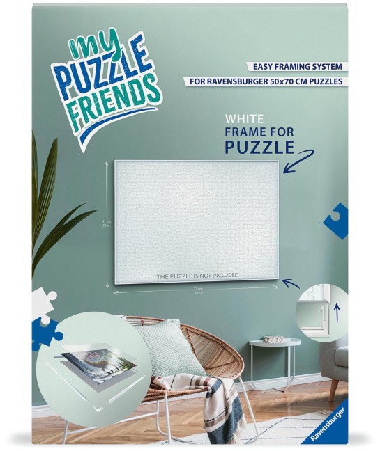 Puzzlezubehör - Puzzle-Rahmen, weiß - 