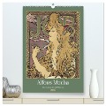 Alfons Mucha - Eine Hommage in zwölf Monaten (hochwertiger Premium Wandkalender 2025 DIN A2 hoch), Kunstdruck in Hochglanz - Peter Balan