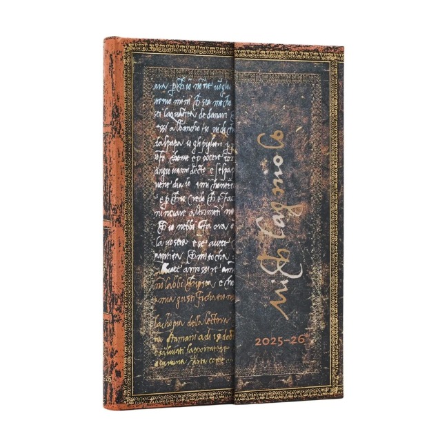 18-Monatskalender 2025-2026 Michelangelo Mini Horizontal - 