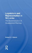 Cover-Bild zum Titel 'Legislators and Representation in Sri Lanka' von 'Robert C. Oberst'