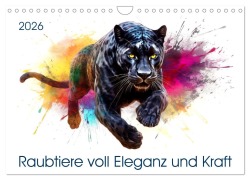 Cover-Bild zum Titel 'Raubtiere voll Eleganz und Kraft (Wandkalender 2026 DIN A4 quer), CALVENDO Monatskalender' von 'Kerstin Waurick'